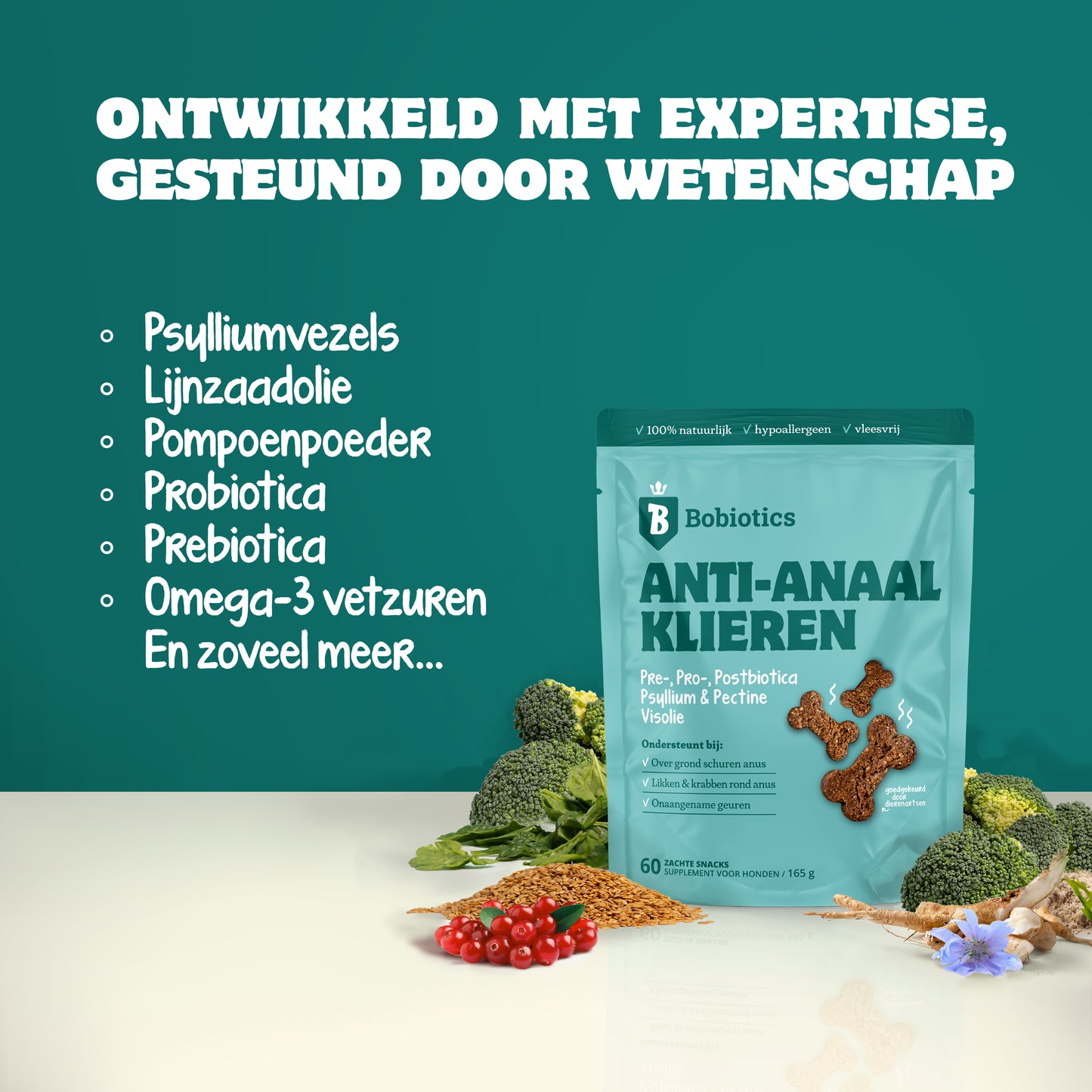 Anti-Anaalklieren Probiotica | 60 snacks | 100% natuurlijk